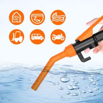 Portable Battery Fuel Transfer Pump for Gas and Water