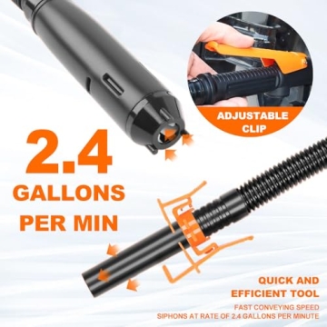 Portable Battery Fuel Transfer Pump for Gas and Water