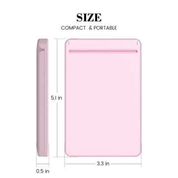 ULIGOOD [2023 Latest] Travel Mirror with Light, 1X/3X Magnification Lighted Pocket Mirror, Touch Switch Compact Mirror with LED Light, 2-Sided, Portable, Folding, Handheld, Small Compact Mirror(Pink)