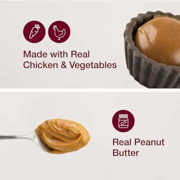SmartBones Cups with Peanut Butter, Treat Your Dog to a Delicious Rawhide-Free Chew, 5 Count