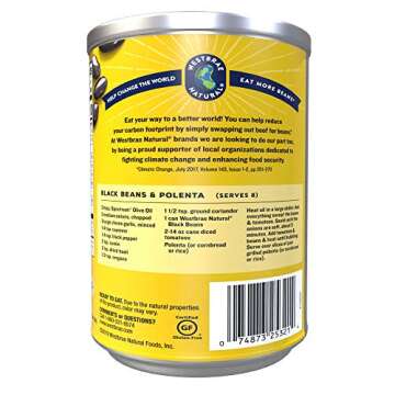 Westbrae Natural Organic Black Beans in 25 Oz Cans - 12 Pack