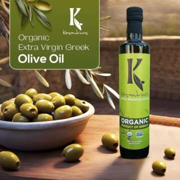 Kasandrinos Organic Olive Oil Extra Virgin, Polyphenol Rich Greek Olive Oil, 100% Organic First Cold...