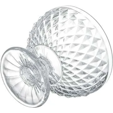 ZOOFOX Vintage Glass Dessert Bowl Set of 6