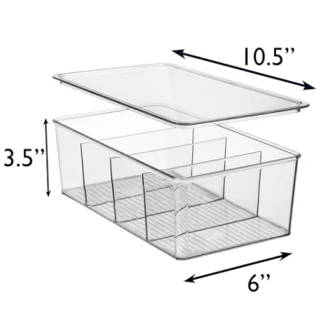 ClearSpace Stackable Storage Bins for Kitchen Organization
