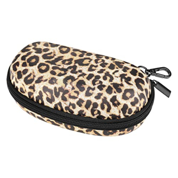 MoKo Sunglasses Case with Carabiner - Unisex Shockproof Zipper Eyewear Holder