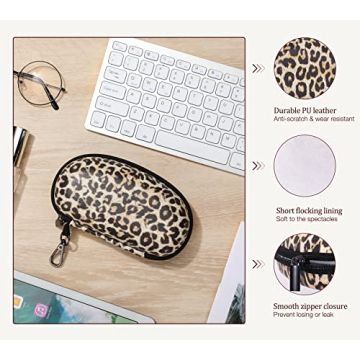 MoKo Sunglasses Case with Carabiner for Easy Travel