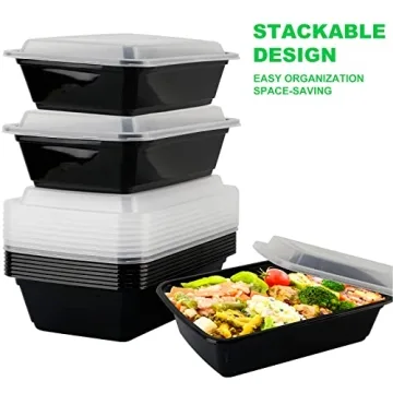 WGCC Meal Prep Containers 10 Pack BPA-Free 32oz Storage