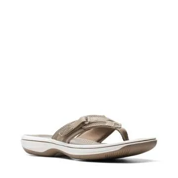 Clarks Women's Breeze Sea Flip-Flop, Taupe, 7
