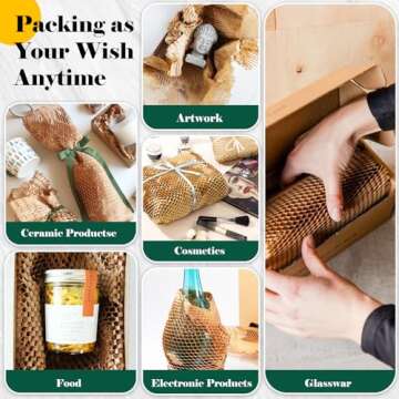 Honeycomb Packing Paper - Eco-Friendly Gift & Shipping Wrap