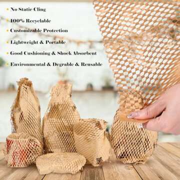 Honeycomb Packing Paper - Eco-Friendly Gift & Shipping Wrap