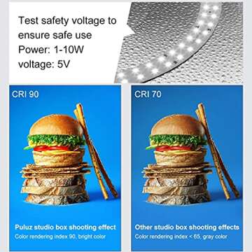 Photo Box 16" x 16" Quick Install Foldable Portable Studio Kit with Soft Light Cloth Professional Photography Equipment Adjustable White Light, Soft Light, Warm Light (16 x 16 inch)