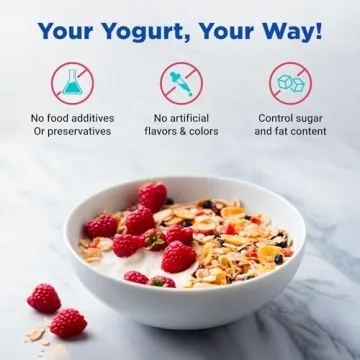 Probiotic Yogurt Maker with Adjustable Settings for Greek Yogurt