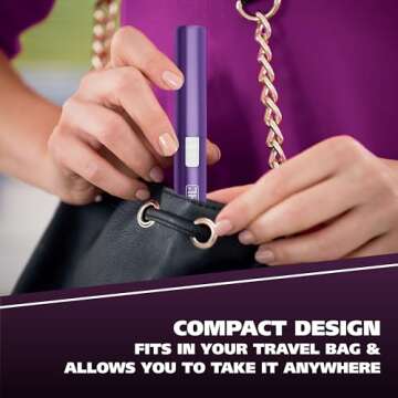 Wahl Clean & Confident Female Battery Pen Trimmer with Rinseable Blades for Eyebrows, Facial Hair, & Light Grooming- Hygienic Grooming & Easy Cleaning with Battery Included - Model 5640-100