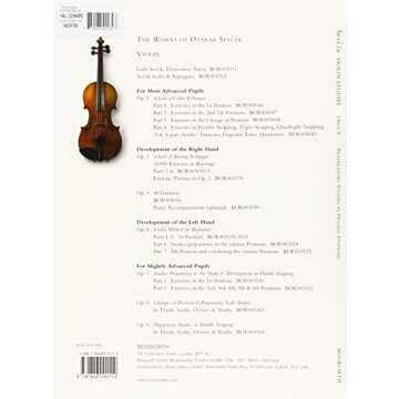 Sevcik Violin Studies - Opus 9: Preparatory Studies in Double-Stopping