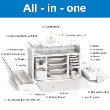 Valleyhike Meal Prep Kitchen Station for Effortless Cooking