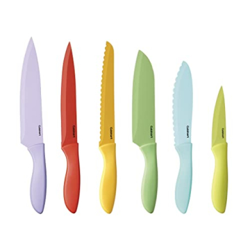Cuisinart Colorful 12-Piece Knife Set with Blade Guards