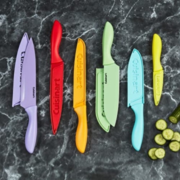 Cuisinart Colorful 12-Piece Knife Set with Blade Guards