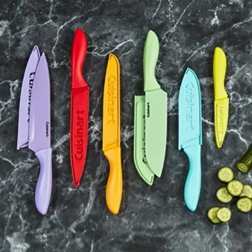 Cuisinart Colorful 12-Piece Knife Set with Blade Guards