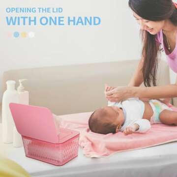 Whiidoom Wipes Dispenser for Convenient One-Handed Use