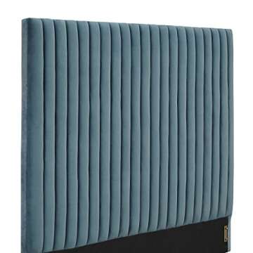 Luxury Handcrafted Tufted Velvet King Bed by TOV