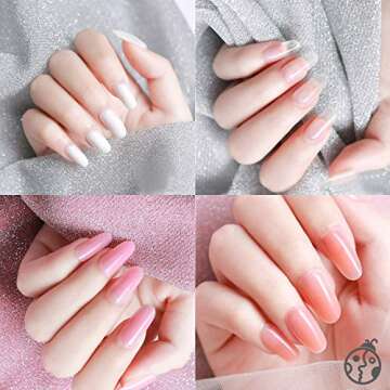 Beetles Poly Extension Gel Nail Kit Builder Gel Nail Art Design Nail Extension Gel Nail Salon All-in...