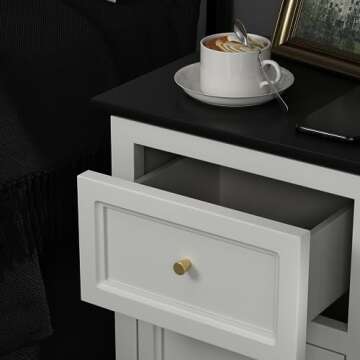 homdiy 10 Pack Round Brushed Brass Cabinet Knobs for Drawers