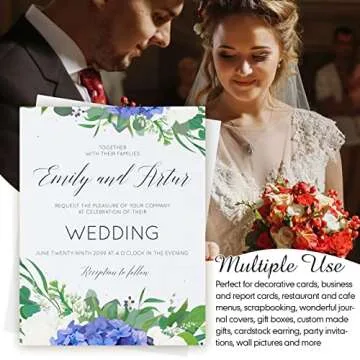 Fainne 200 Sheets 250 GSM Cardstock for Crafts & Invitations