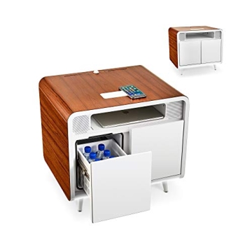 Sobro Smart Side/Nightstand Table - with Cooling Drawer, Wireless Charging, Bluetooth Speakers, USB-...
