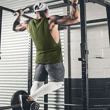 COOFANDY Men Bodybuilding 2 Pack Tank Top Gym Workout Shirt Bodybuilding T Shirt