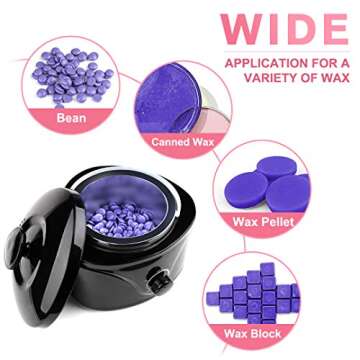 Waxing Kit, Gardom Wax Warmer Painless Hair Removal Wax Kit With 4 Bags Hard Wax Beans 20 Wax Applicator Sticks,home Waxing Kit For Full Body, Legs, Face, Eyebrows, Bikini,wax Warmer Kit For Women