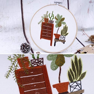 VZZBOO Beginner Embroidery Kits with Gorgeous Designs