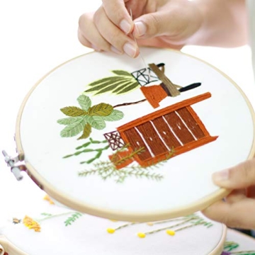 VZZBOO Beginner Embroidery Kits with Gorgeous Designs