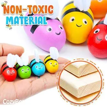 CozyBomB Clamp Bee Matching Game for Toddlers