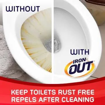 Iron OUT Automatic Toilet Bowl Cleaner, Helps Remove and Prevent Rust Stains in Toilet Bowls and Tanks, 6 Tablets