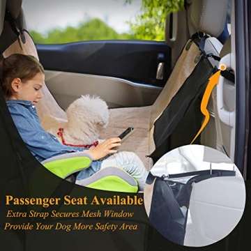 VIVAGLORY Waterproof Dog Car Seat Cover for All Cars