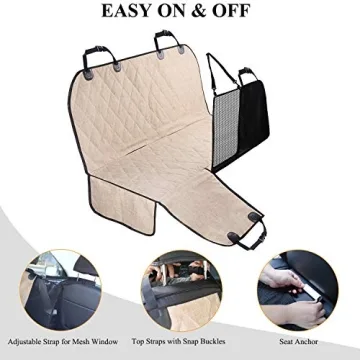 VIVAGLORY Waterproof Dog Car Seat Cover for All Cars