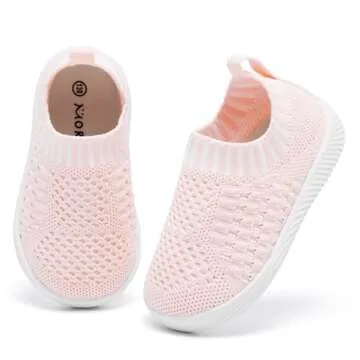 MORENDL Toddler Shoes Baby Walking Sock Shoes Non-Slip Breathable Boys & Girls Sneakers Infant Tenni...