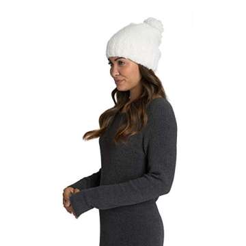 Barefoot Dreams CozyChic Pom Pom Beanie in Pearl