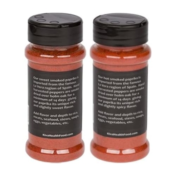Kiva Hot + Sweet Smoked Spanish Paprika Duo 2-Pack