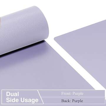 TOWWI Dual Sided Desk Pad, Large Desk Mat, Waterproof Desk Blotter Protector Mouse Pad, Leather Desk...