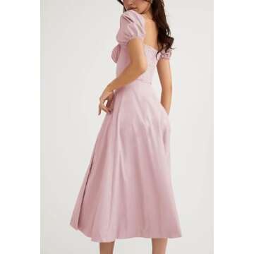 Women's Floral Cottagecore Maxi Dress - Elegant & Flowy