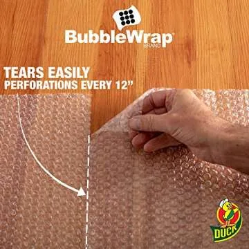 Duck Brand Bubble Wrap Roll for Safe Shipping and Storage