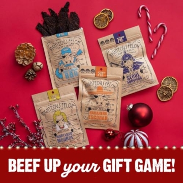 Righteous Felon Beef Jerky Variety Pack for Adults