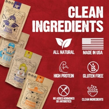 Righteous Felon Beef Jerky Variety Pack for Adults