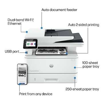 HP LaserJet Pro MFP 4101fdw Wireless All-in-One Printer