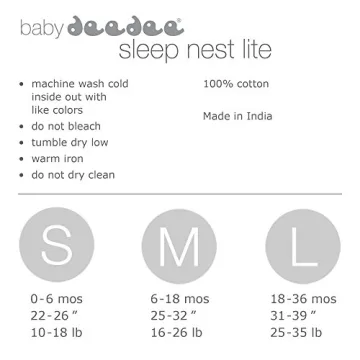 BabyDeedee Cotton Sleeping Sack for Infants and Toddlers
