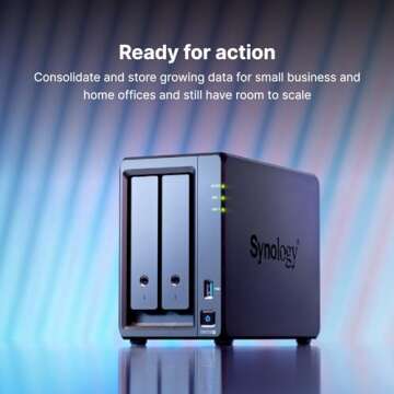 Enhance Data Management with Synology DS723+ 2-Bay NAS