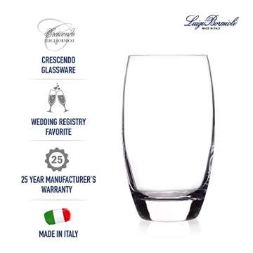 Luigi Bormioli Crescendo Tumblers Set – Premium Italian Crystal