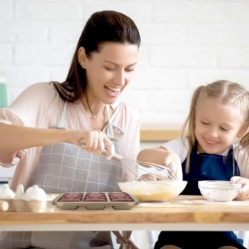 ABuff Non-Stick Square Muffin Pan Set for Baking