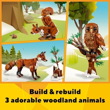 LEGO Creator 3 in 1 Forest Animals Red Fox Set